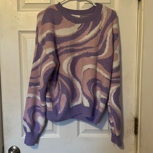 Pink/Purple/White Sweater Size XL